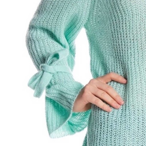 Project Naadam Open Knit Tied Sleeve Sweater M - Picture 3 of 12